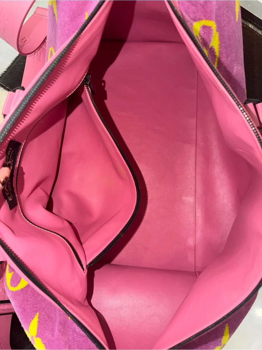 Custom Louis Vuitton beach towel duffle bag by designer Etai Drori